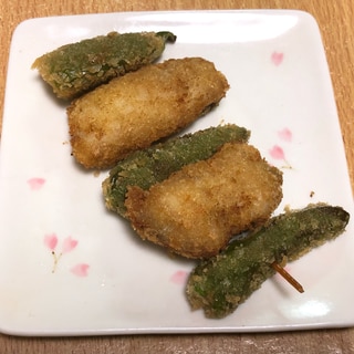 サバとしシトウ串揚げ